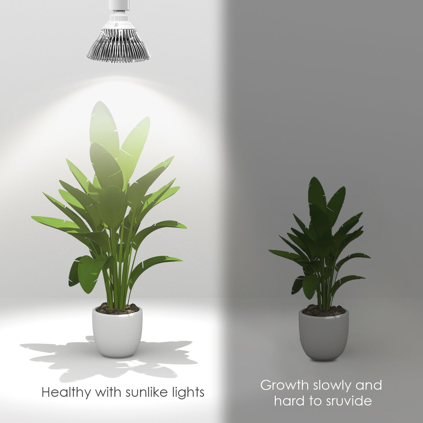 IMVSINCERE Grow Light Bulbs Full Spectrum, Grow Light for Indoor Plants with 180 LEDs, E26 E27 Base Grow Light Bulb for All Stages of Plant Growth House Garden Greenhouse Hydroponic Veg Flower